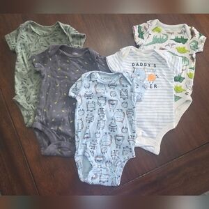 Baby Boy Onesies Bundle - Size 3m - 5 Onsies